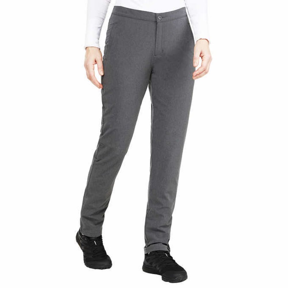 NWT Ladies' Windproof Microfleece Lined Wind Snow Ski Pant - Grey Size XL